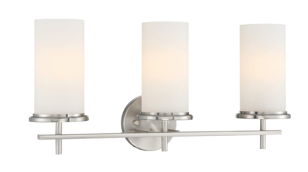 Minka Lavery Haisley Three Light Bath Bar in Brushed Nickel
