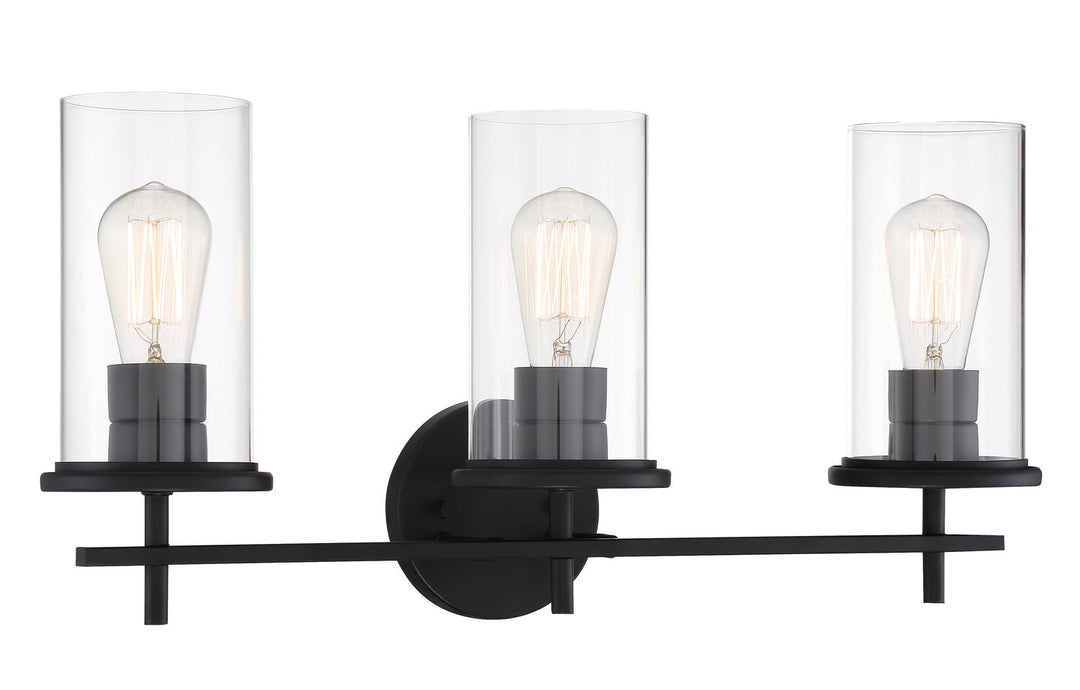 Minka Lavery Haisley Three Light Bath Bar in Coal