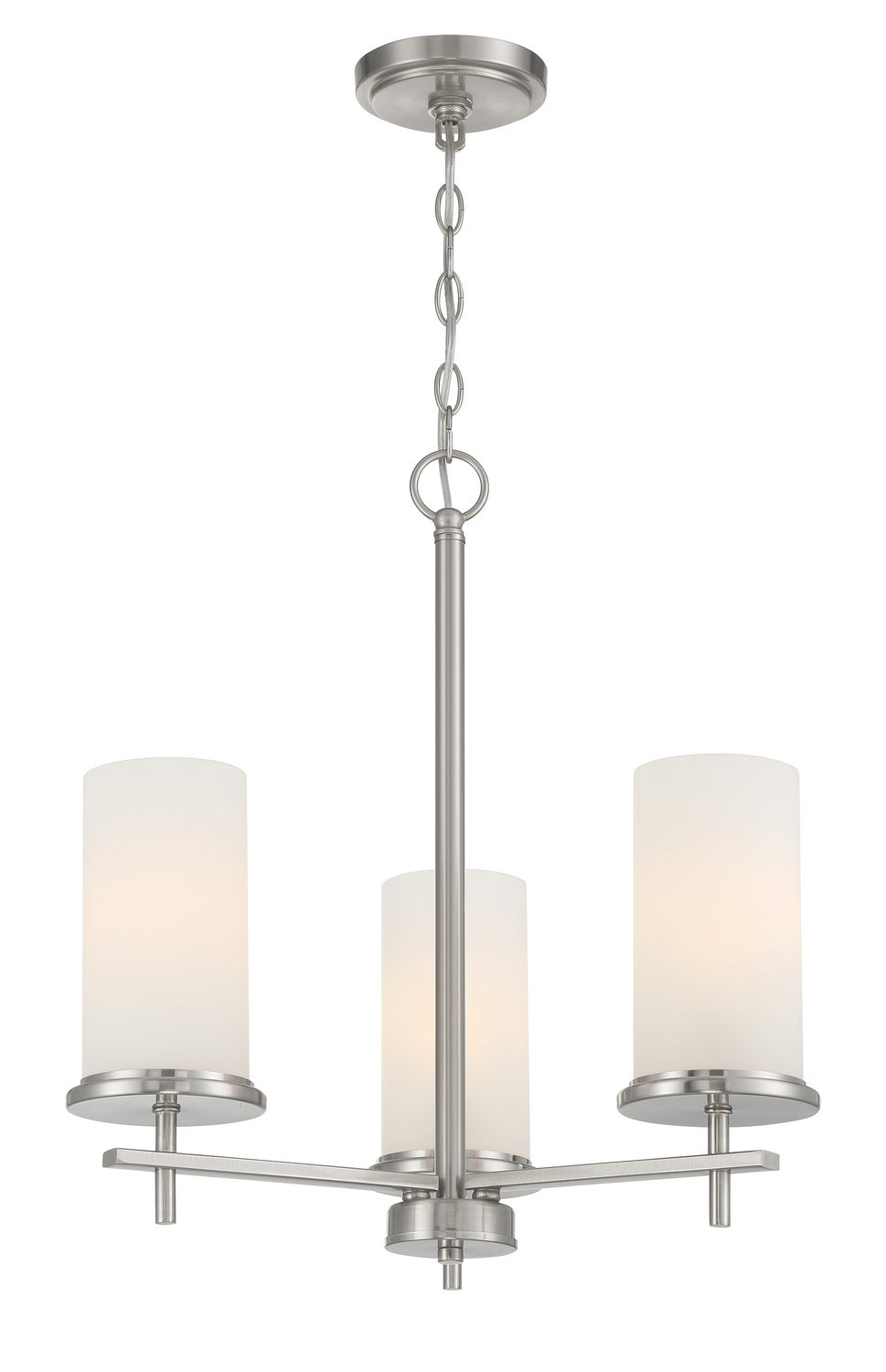 Minka Lavery Haisley Three Light Chandelier in Brushed Nickel