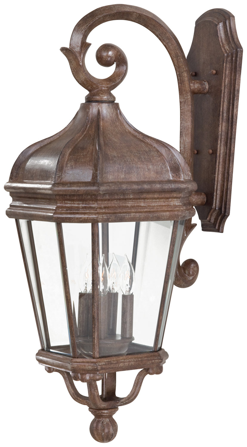 Minka Lavery Harrison Four Light Wall Mount in Vintage Rust