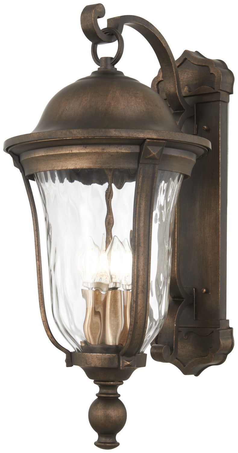 Minka Lavery Havenwood Four Light Outdoor Wall Mount in Tauira Bronze And Alder Silver