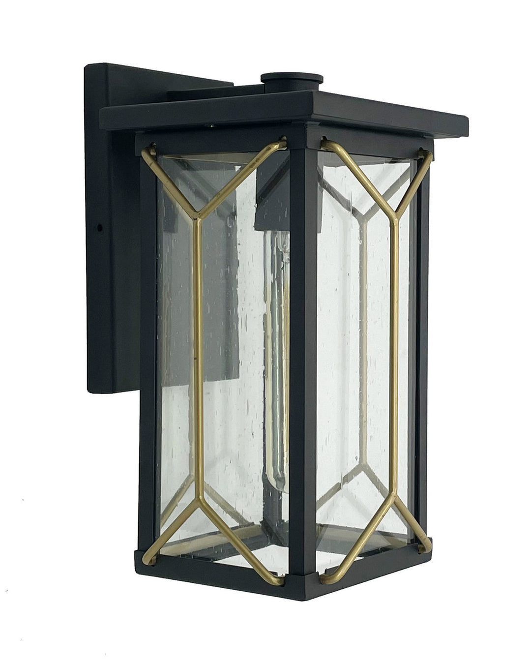 Minka Lavery Hillside Manor One Light Outdoor Wall Mount in Sand Coal And Mystic Gold
