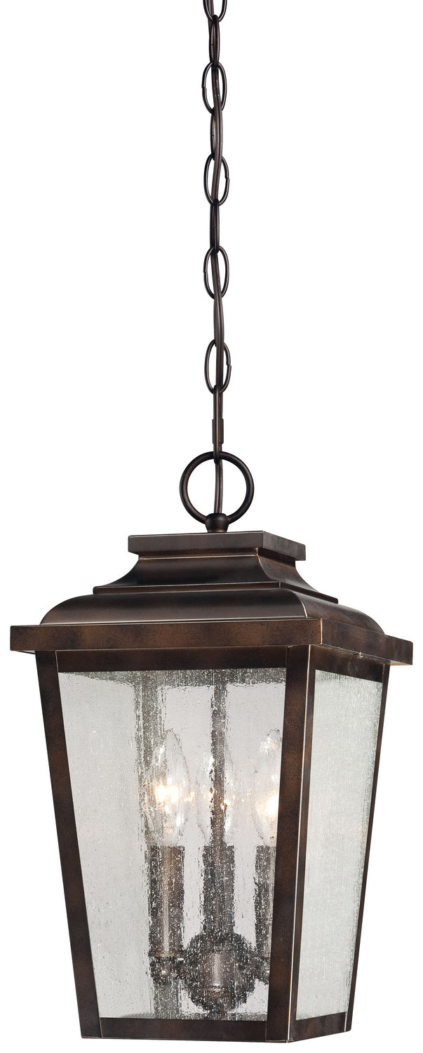 Minka Lavery Irvington Manor Three Light Outdoor Chain Hung in Chelesa Bronze