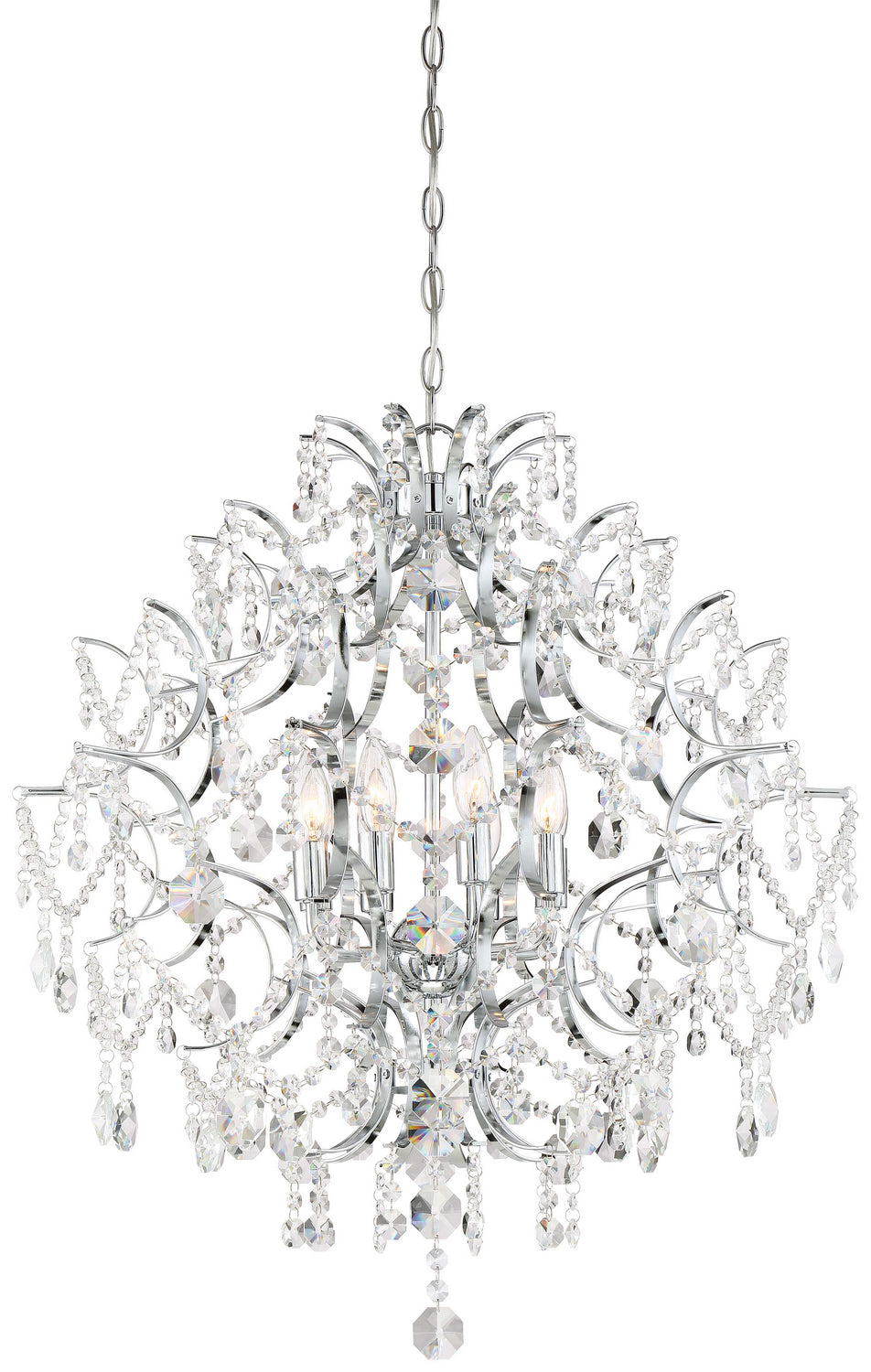 Minka Lavery Isabellas Crown Eight Light Chandelier in Chrome