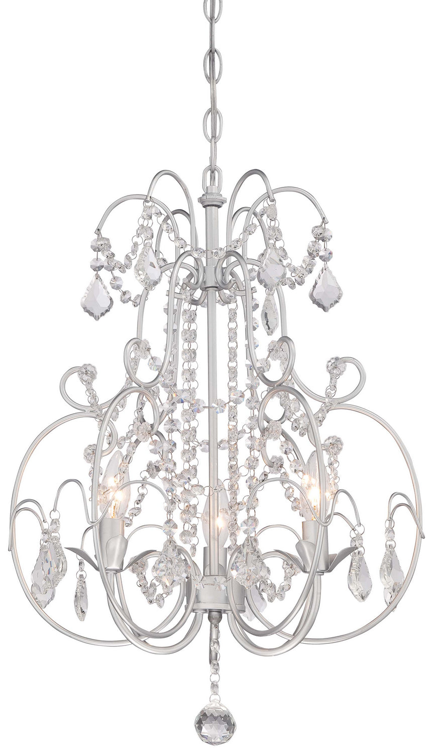 Minka Lavery Isabellas Crown Three Light Mini Chandelier in Vintage Silver