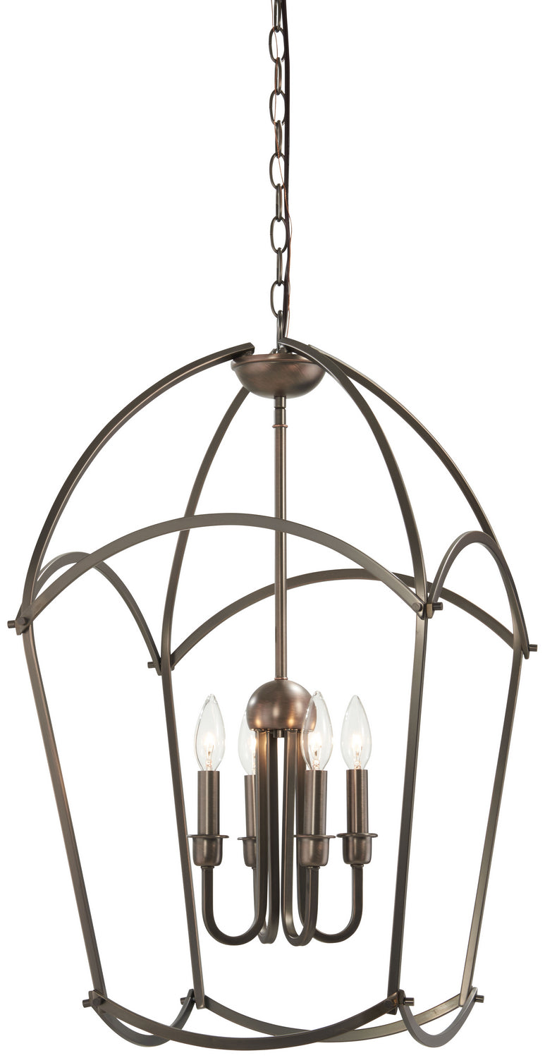 Minka Lavery Jupiters Canopy Four Light Pendant in Harvard Court Bronze (Plated)