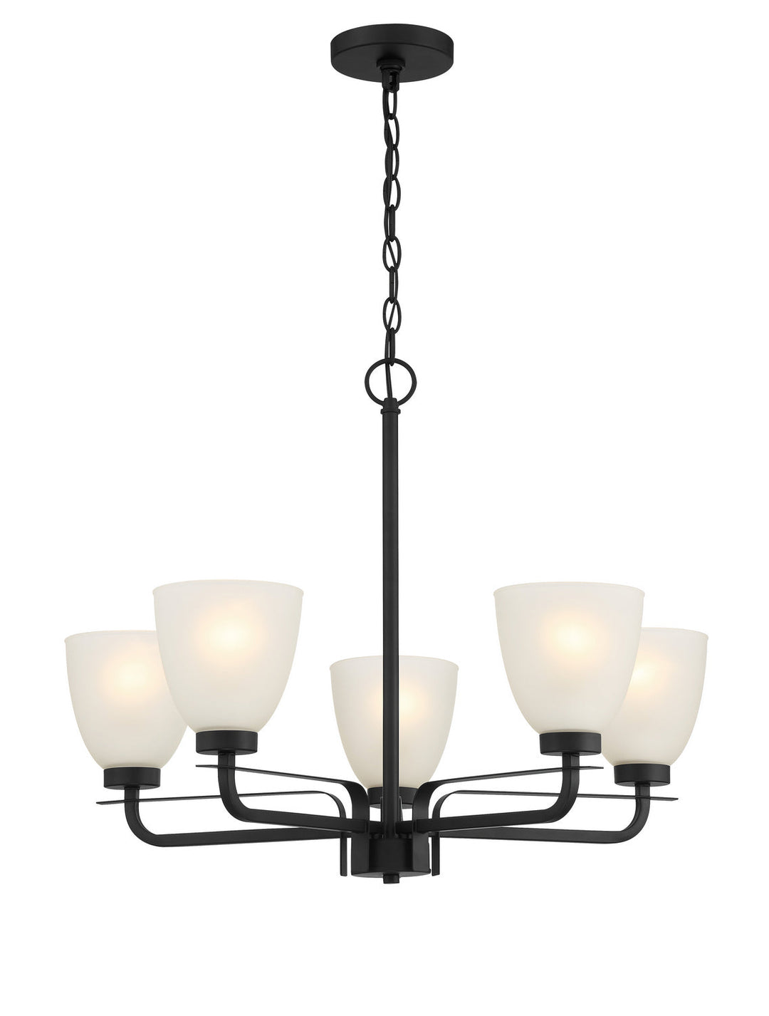 Minka Lavery Kaitlen Five Light Chandelier in Coal