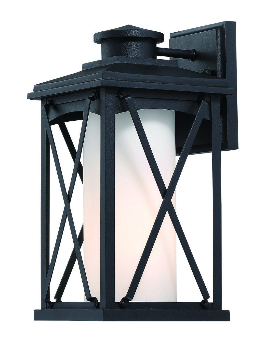 Minka Lavery Lansdale One Light Outdoor Wall Mount in Coal