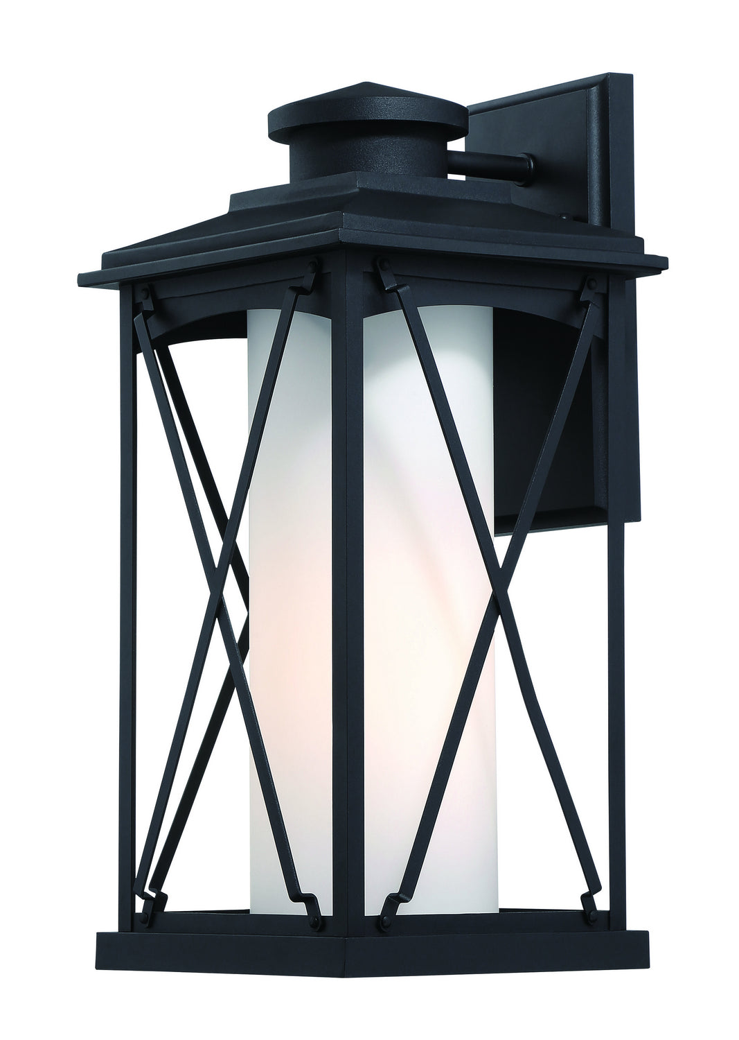 Minka Lavery Lansdale One Light Outdoor Wall Mount in Coal
