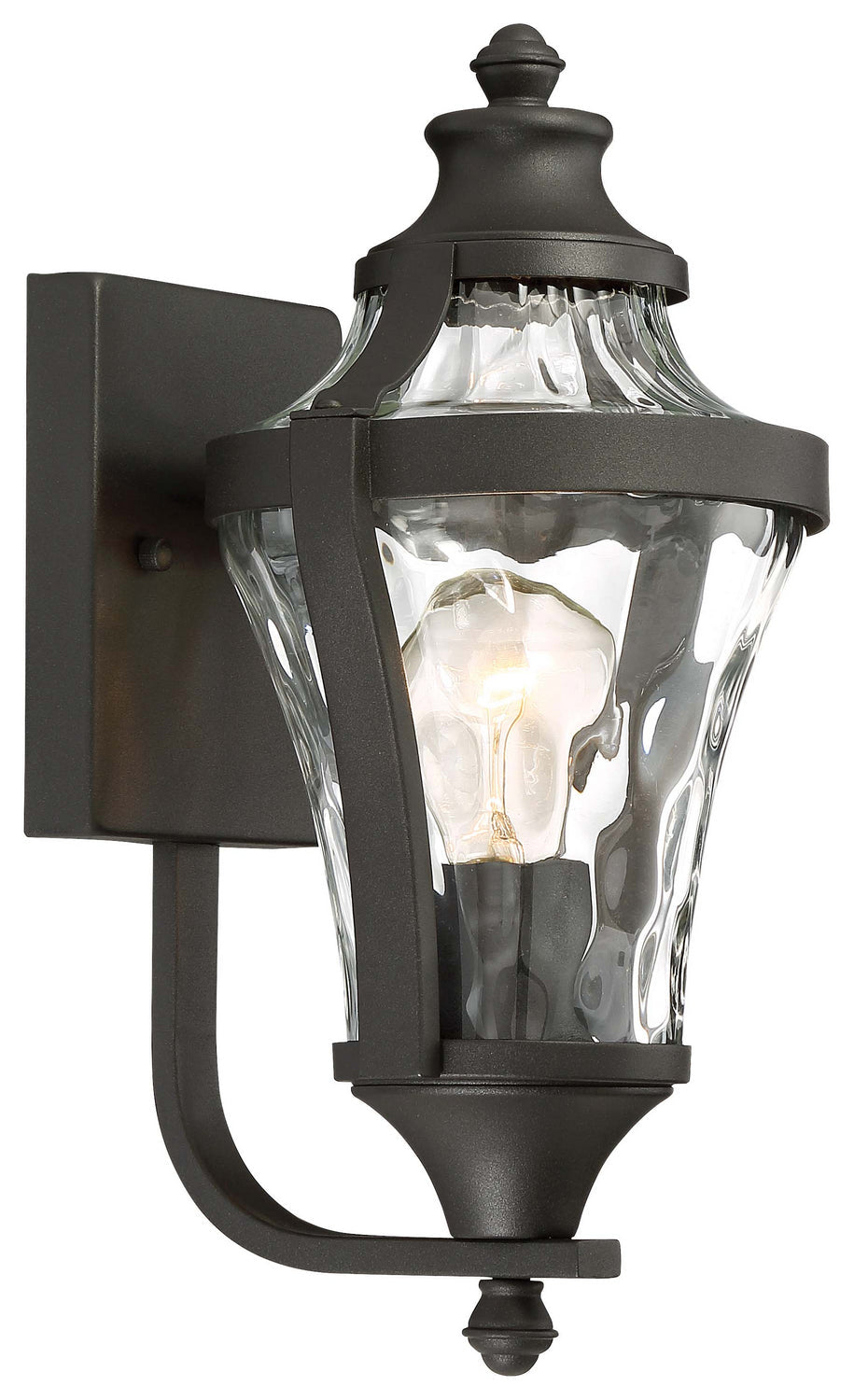Minka Lavery Libre One Light Outdoor Wall Lamp in Coal