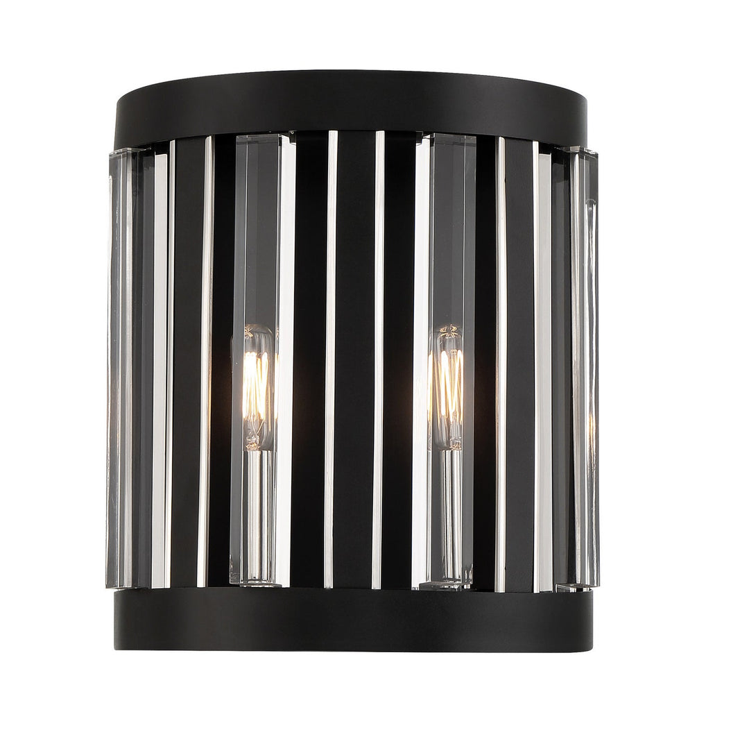 Minka Lavery Majestic Splendor Two Light Wall Sconce in Sand Coal And Polished Nickel