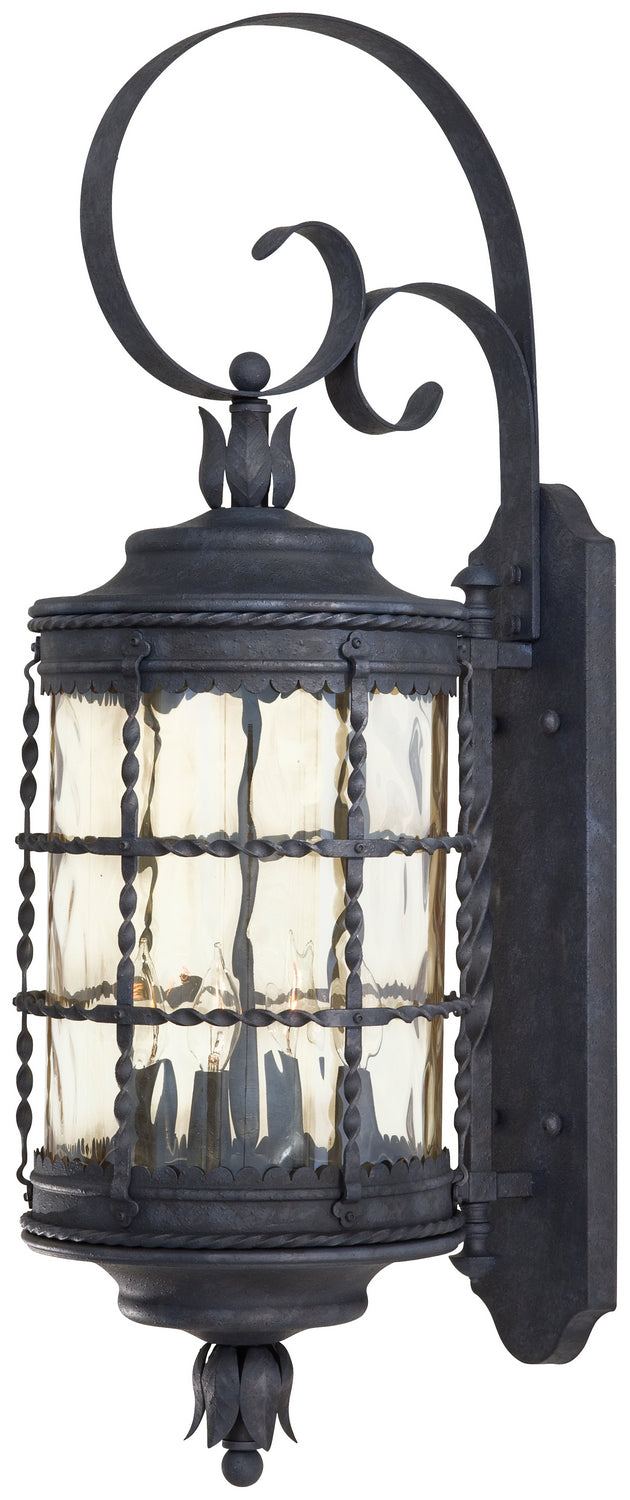 Minka Lavery Mallorca Four Light Wall Mount in Spanish Iron