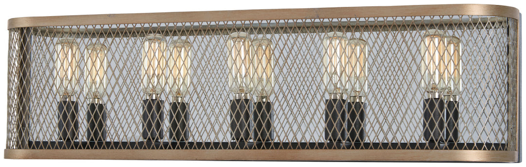 Minka Lavery Marsden Commons Five Light Bath in Smoked Iron with Aged Gold