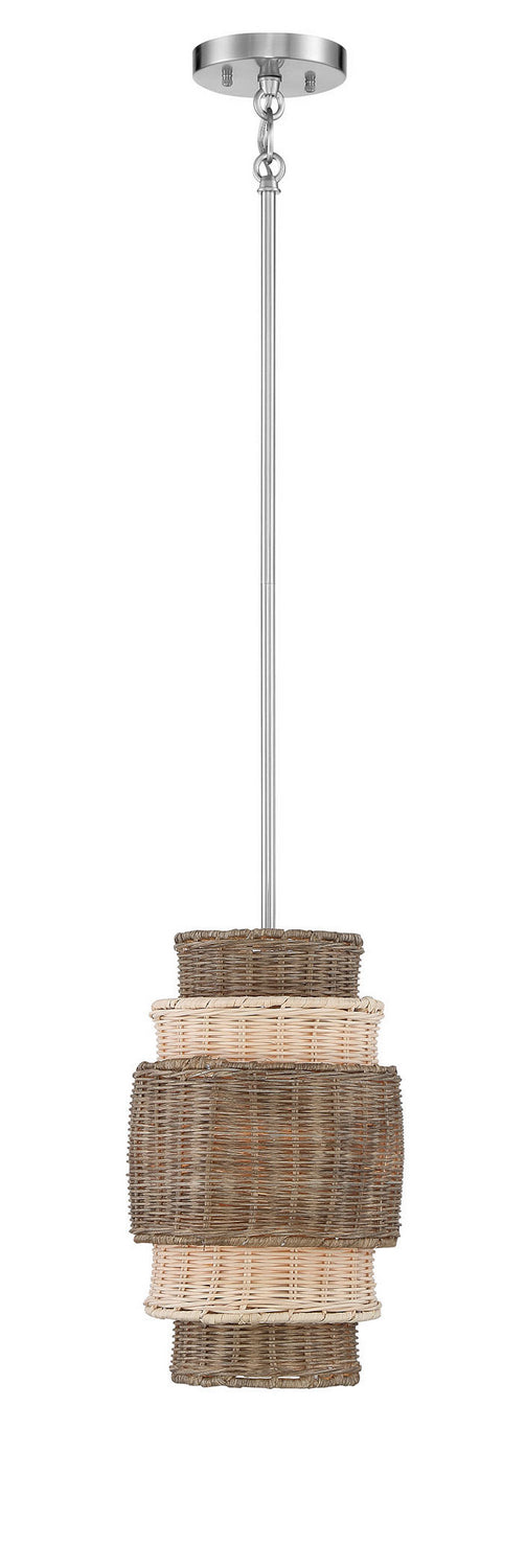 Minka Lavery Montauck Bay One Light Pendant in Brushed Nickel