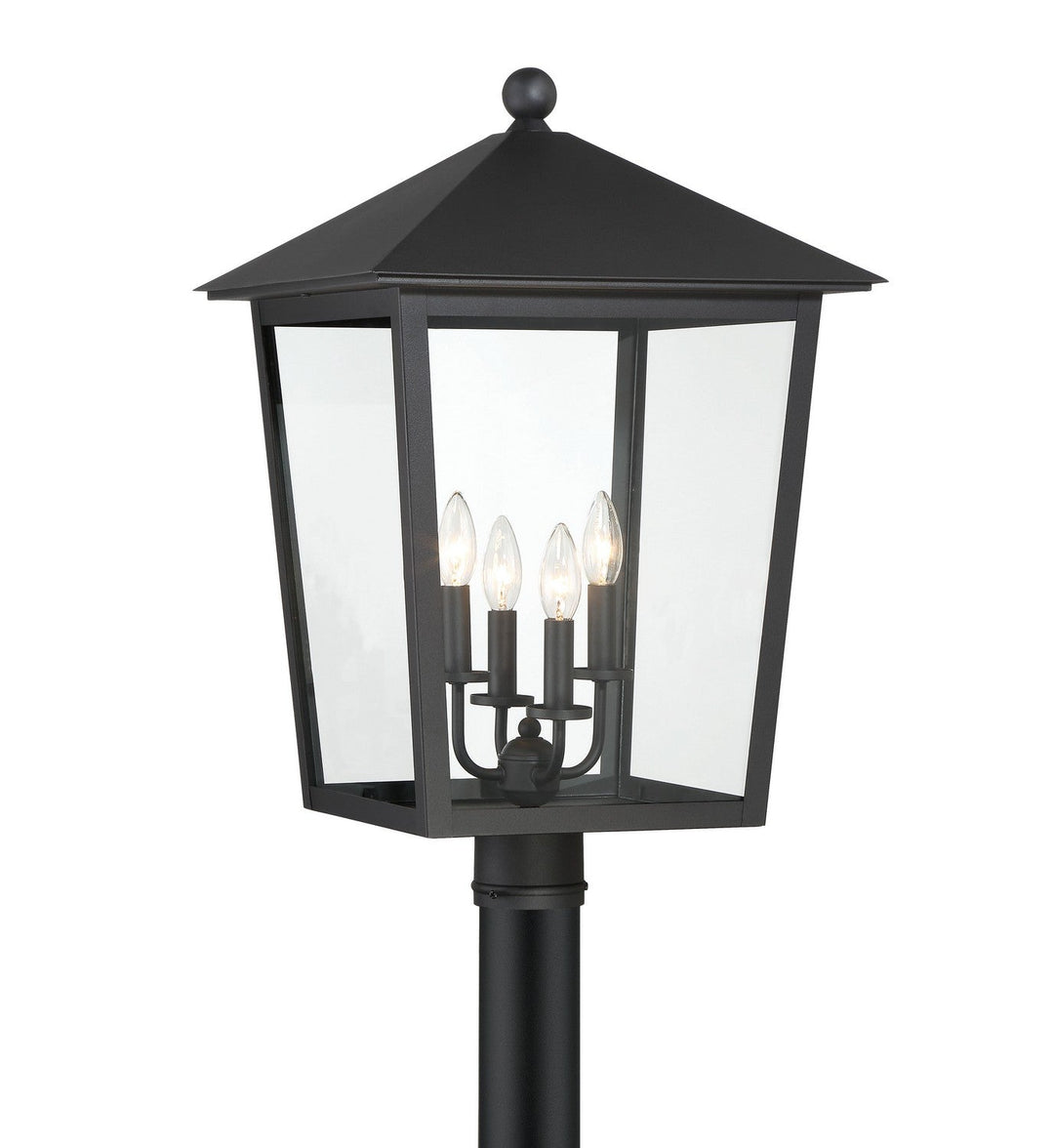Minka Lavery Noble Hill Four Light Outdoor Post Mount in Sand Coal