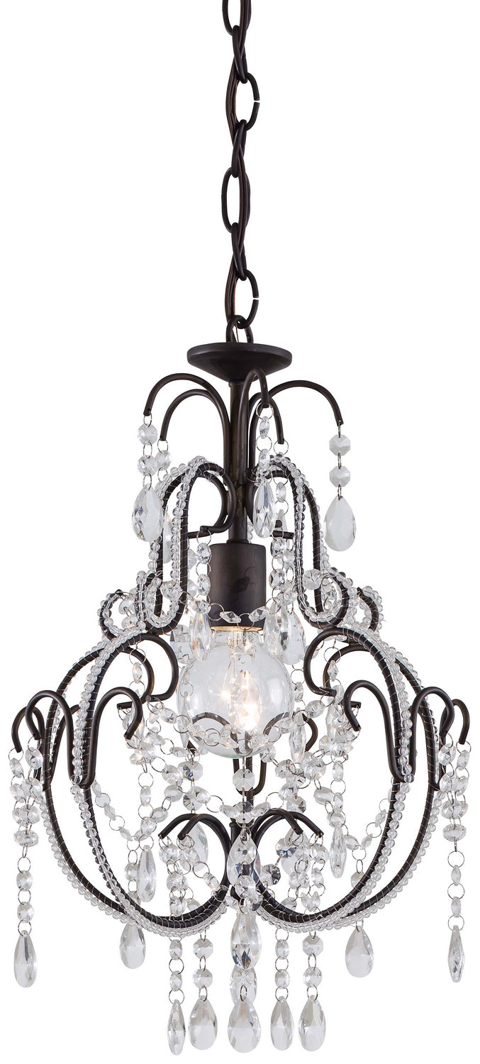 Minka Lavery One Light Mini Chandelier in Taylor Bronze