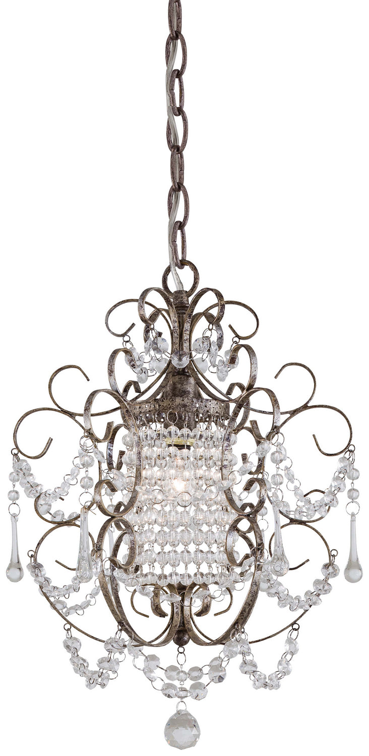 Minka Lavery One Light Mini Chandelier in Westport Silver