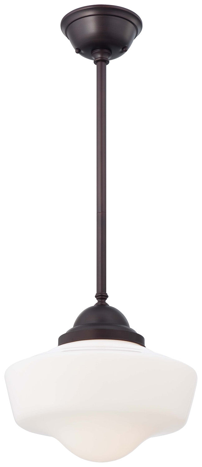 Minka Lavery One Light Pendant in Brushed Bronze