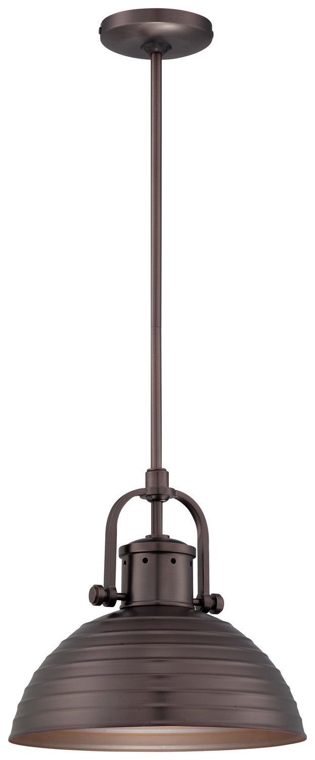Minka Lavery One Light Pendant in Harvard Court Bronze (Plated)