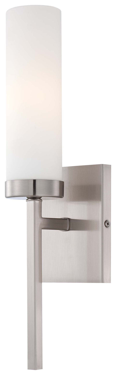 Minka Lavery One Light Wall Sconce in Brushed Nickel