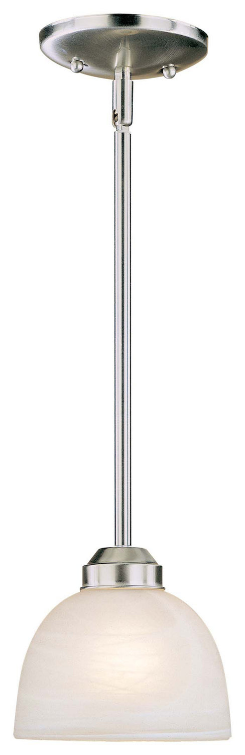 Minka Lavery Paradox One Light Mini Pendant in Brushed Nickel