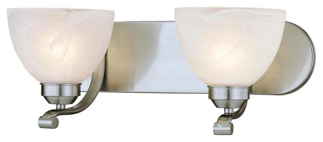Minka Lavery Paradox Two Light Bath in Brushed Nickel