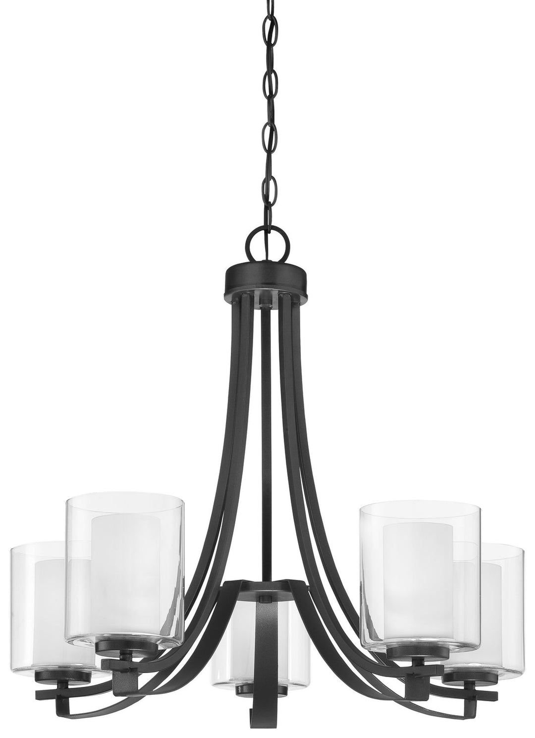 Minka Lavery Parsons Studio Five Light Chandelier in Sand Coal