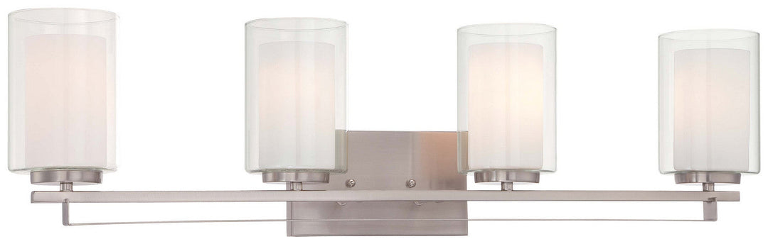 Minka Lavery Parsons Studio Four Light Bath Bar in Brushed Nickel