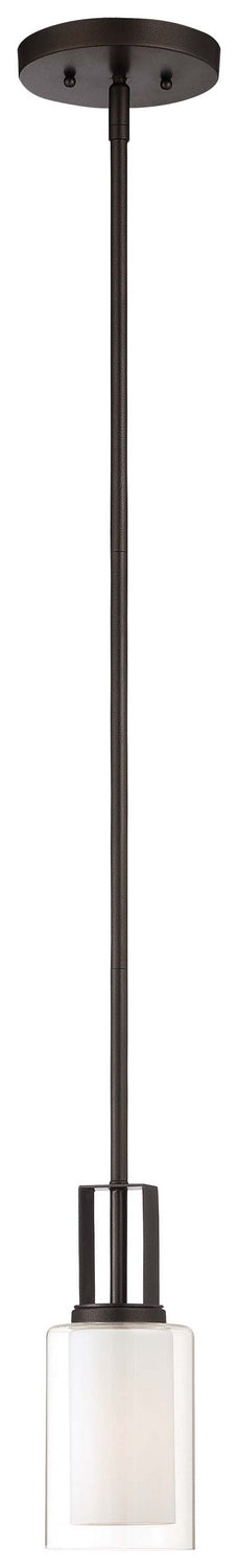 Minka Lavery Parsons Studio One Light Mini Pendant in Smoked Iron