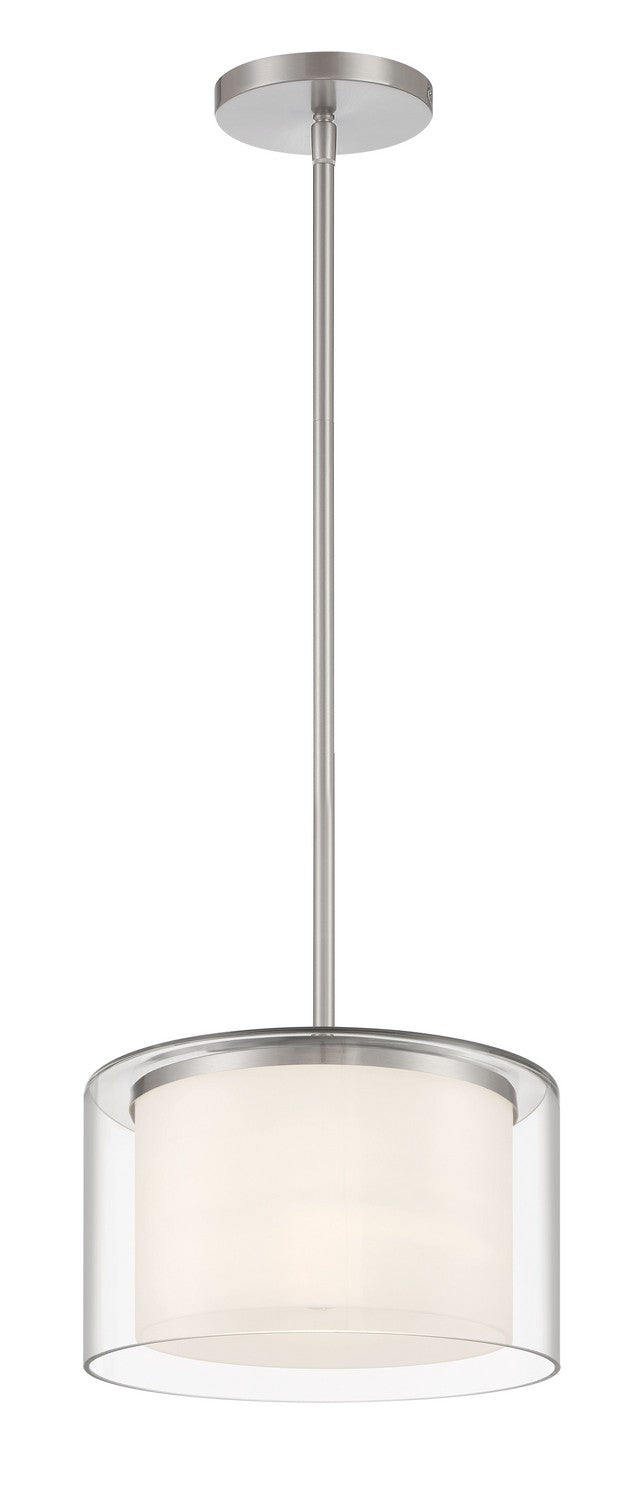 Minka Lavery Parsons Studio One Light Pendant in Brushed Nickel