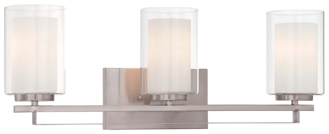 Minka Lavery Parsons Studio Three Light Bath Bar in Brushed Nickel