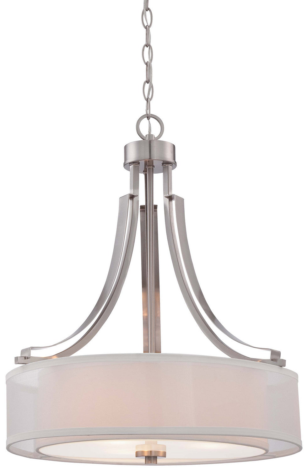 Minka Lavery Parsons Studio Three Light Pendant in Brushed Nickel