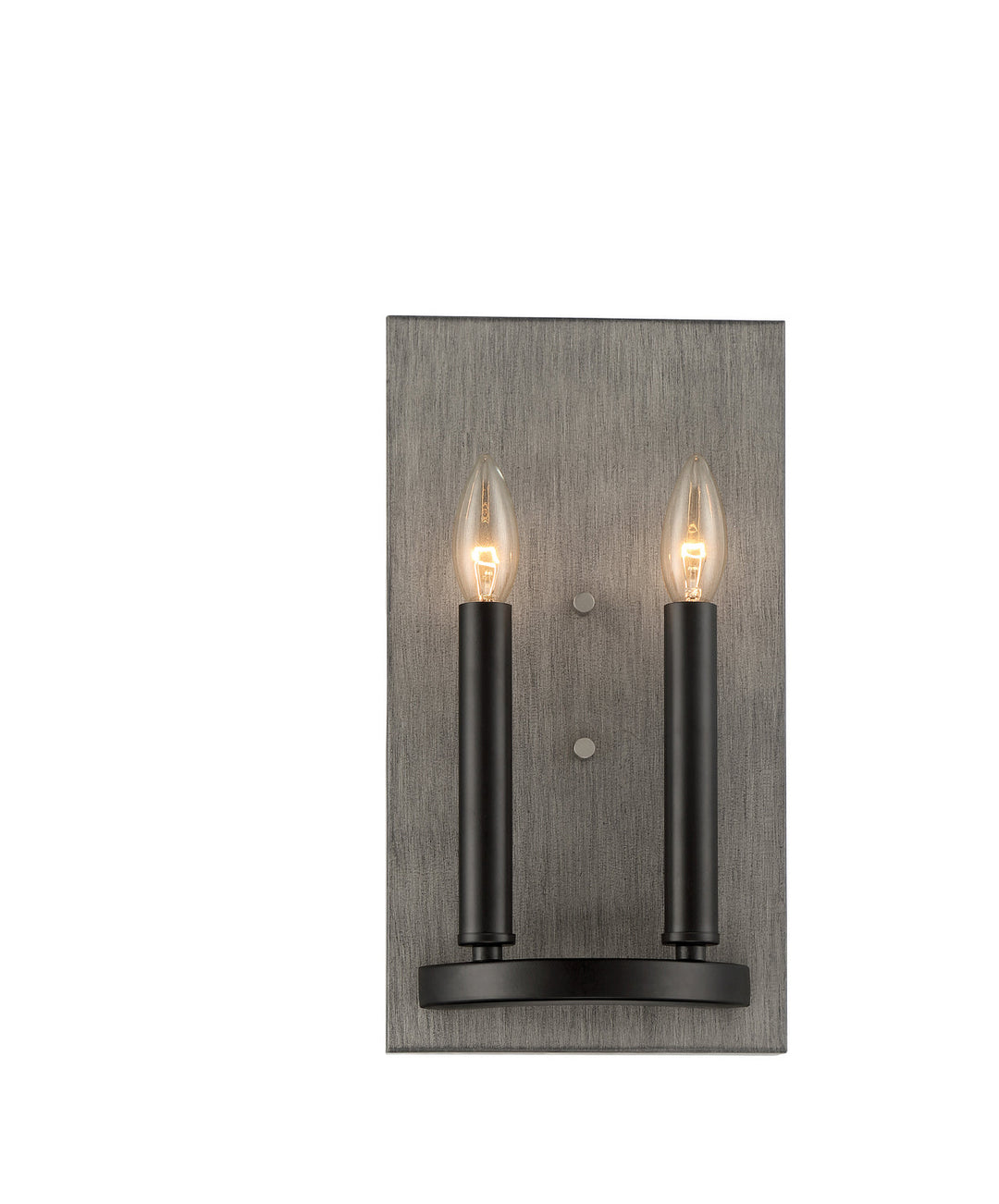 Minka Lavery Rawson Ridge Two Light Wall Mount in Aged Silverwood And Coal