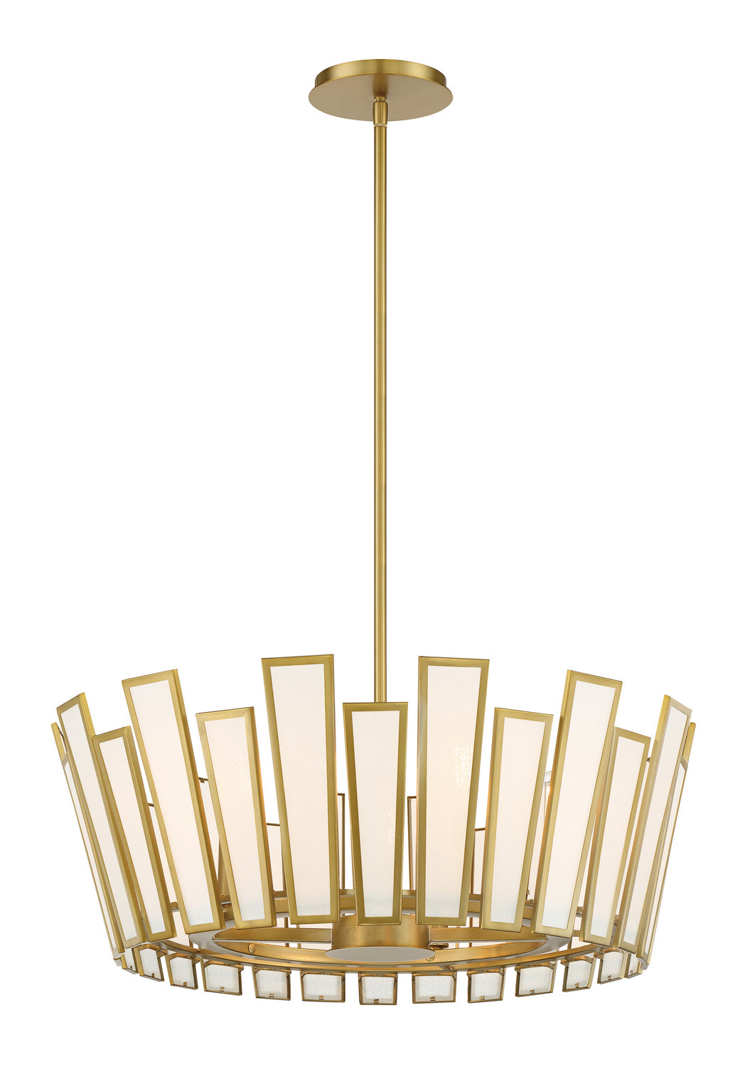 Minka Lavery Ricochet Five Light Pendant in Soft Brass
