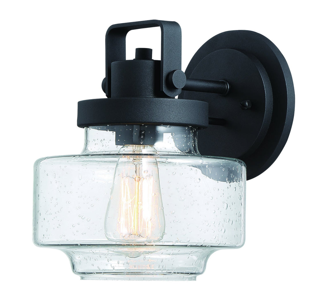 Minka Lavery Rosecrans One Light Outddor Wall Mount in Coal