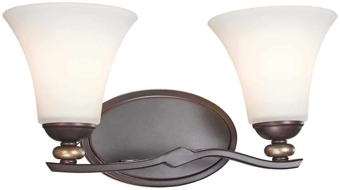 Minka Lavery Shadowglen Two Light Bath in Lathan Bronze with Gold Highlightsi