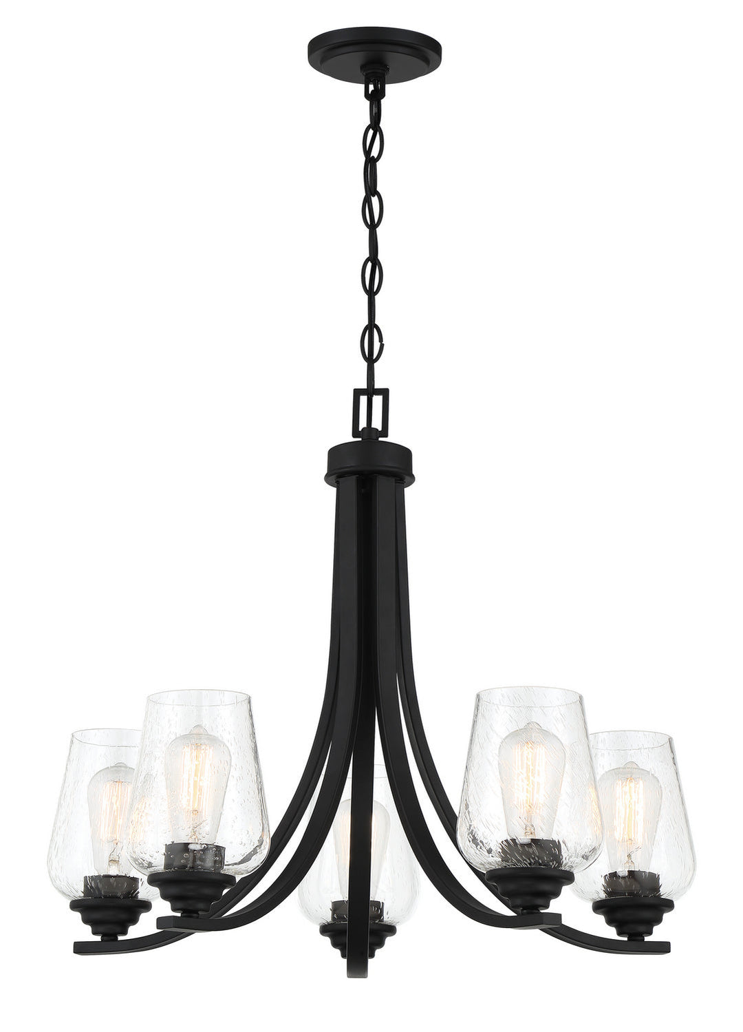 Minka Lavery Shyloh Five Light Chandelier in Coal