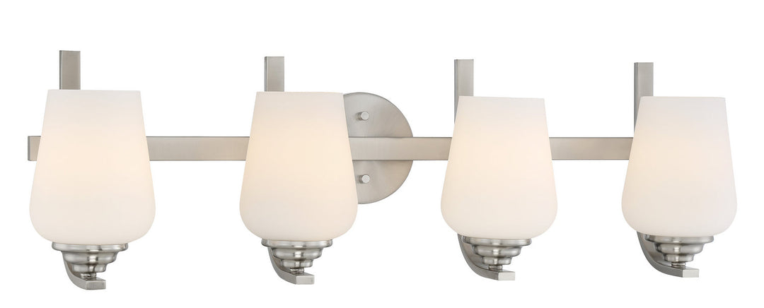 Minka Lavery Shyloh Four Light Bath in Brushed Nickel