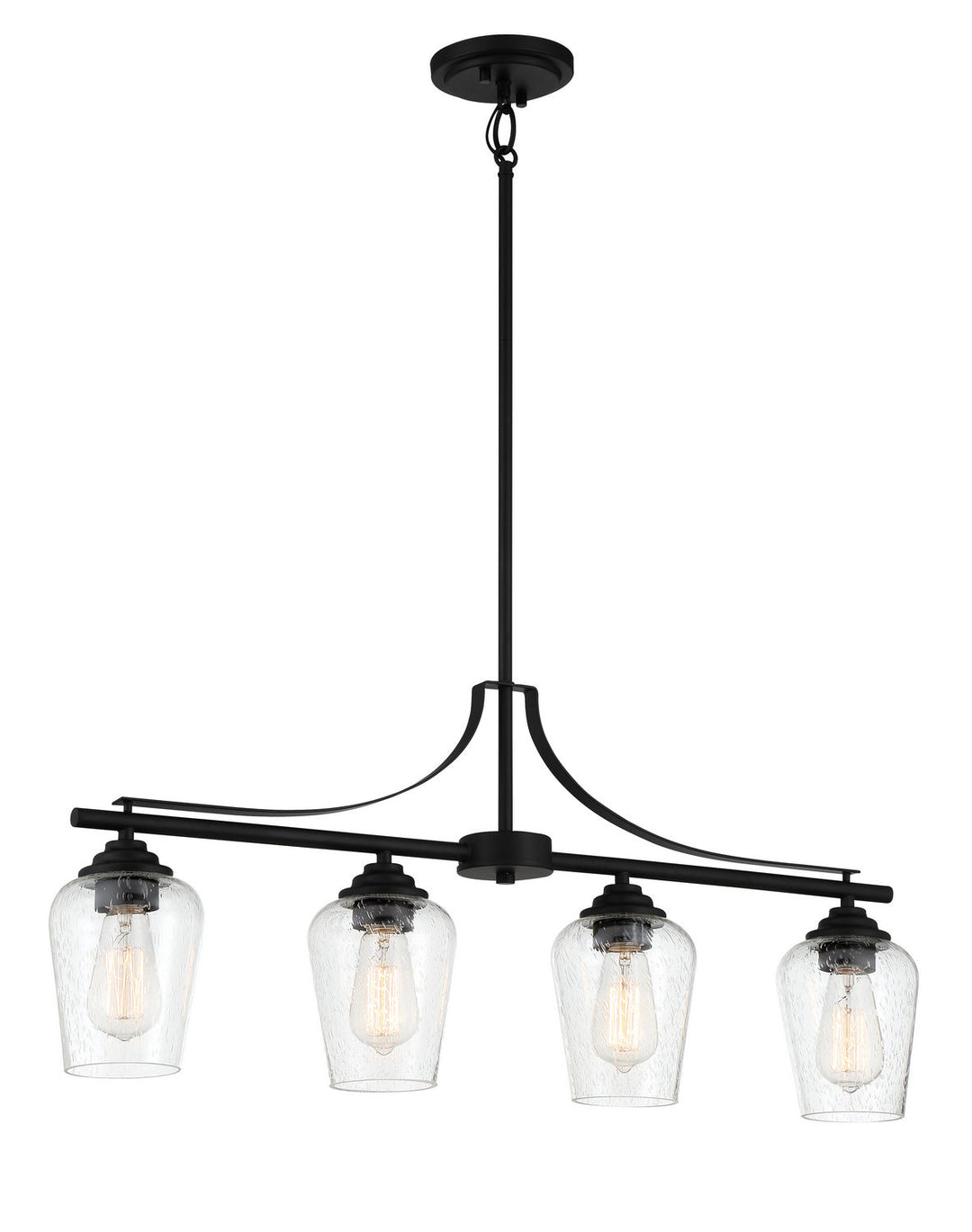 Minka Lavery Shyloh Four Light Island Pendant in Coal