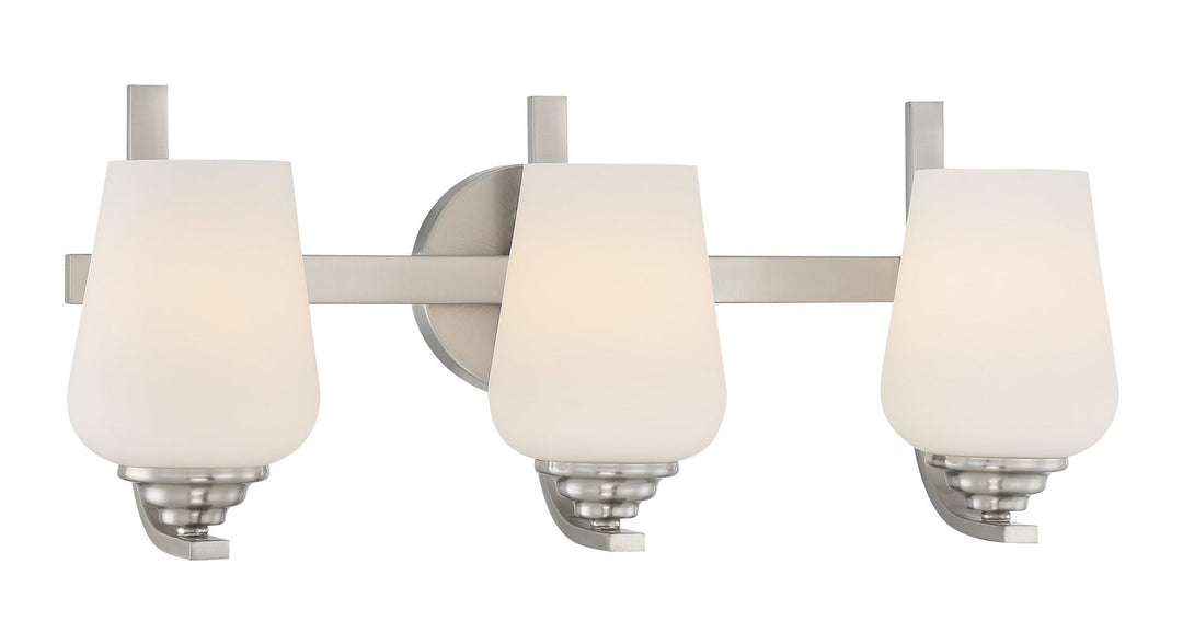 Minka Lavery Shyloh Three Light Bath in Brushed Nickel