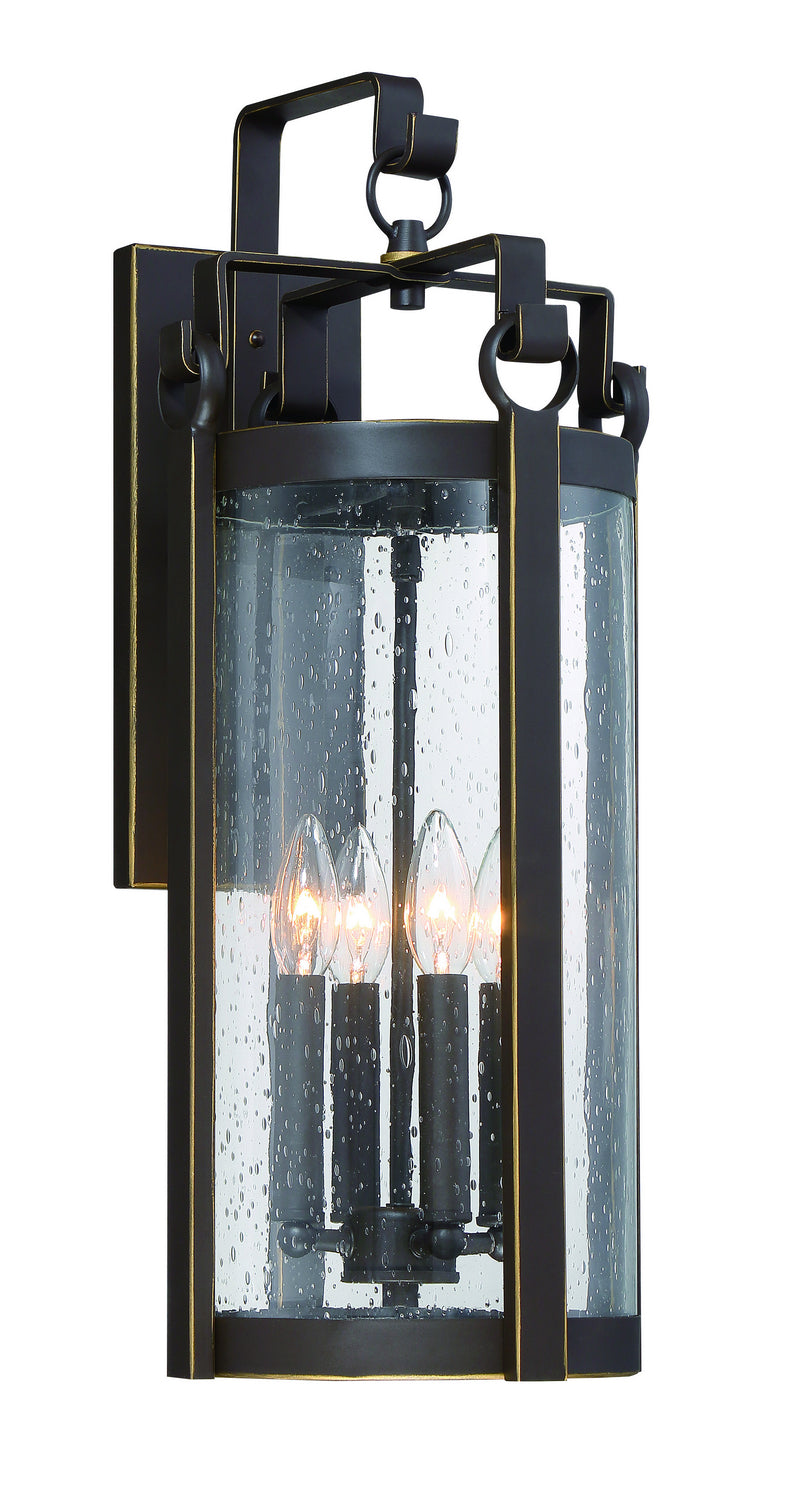 Minka Lavery Somerset Lane Four Light Outdoor Wall Mount in Dakota Bronze