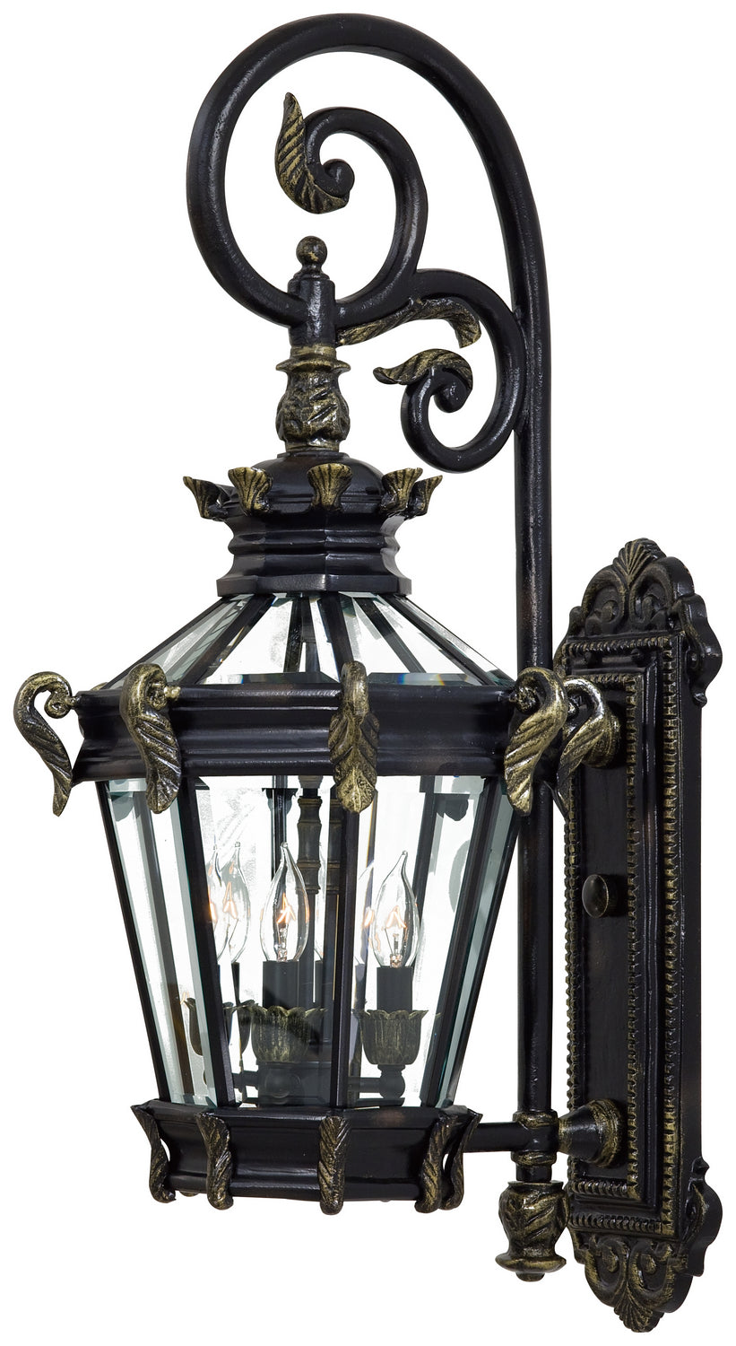 Minka Lavery Stratford Hall Four Light Wall Mount in Heritage with Gold Highlights