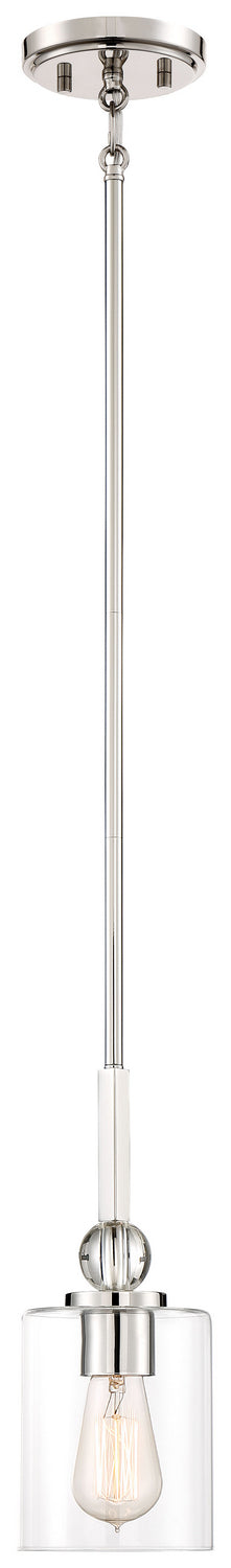 Minka Lavery Studio 5 One Light Mini Pendant in Polished Nickel