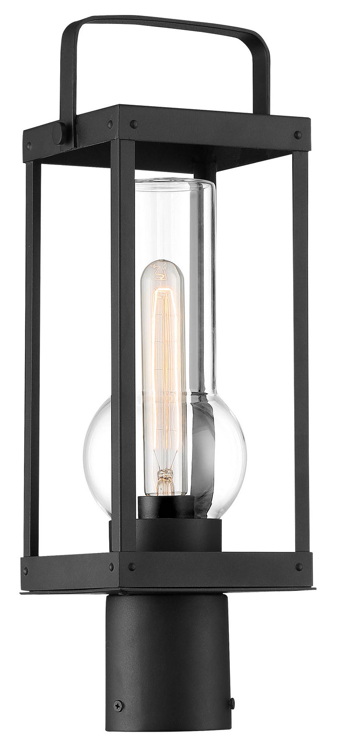 Minka Lavery Sullivans Landing One Light Outdoor Post Lantern in Sand Coal