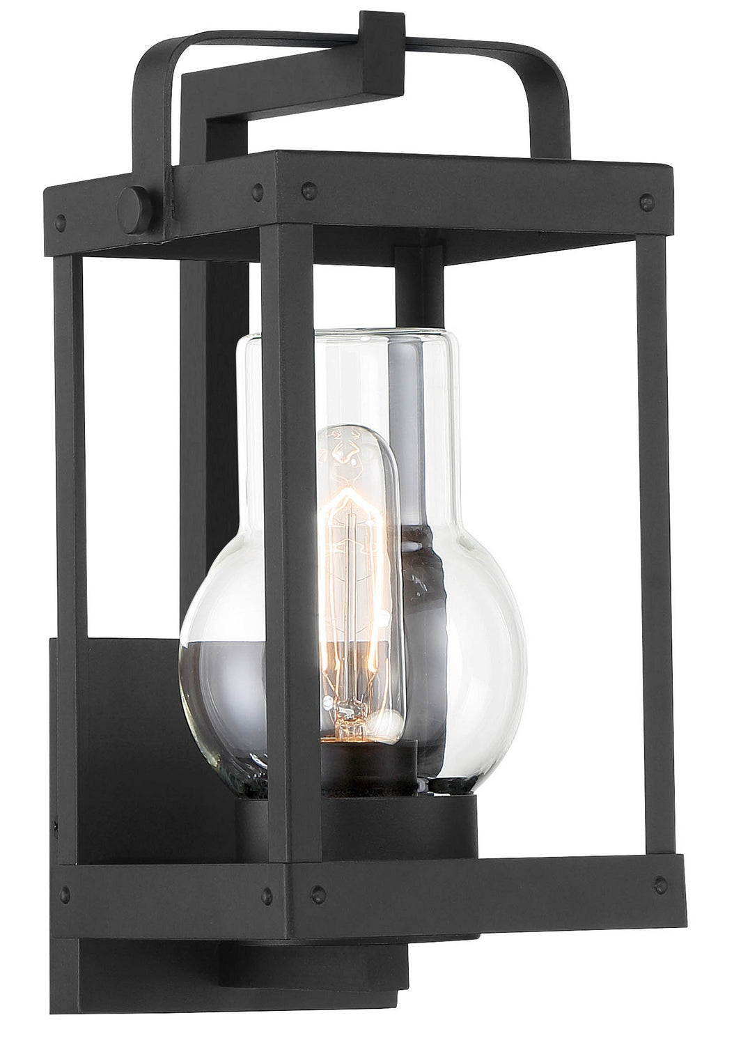 Minka Lavery Sullivans Landing One Light Outdoor Wall Lantern in Sand Coal