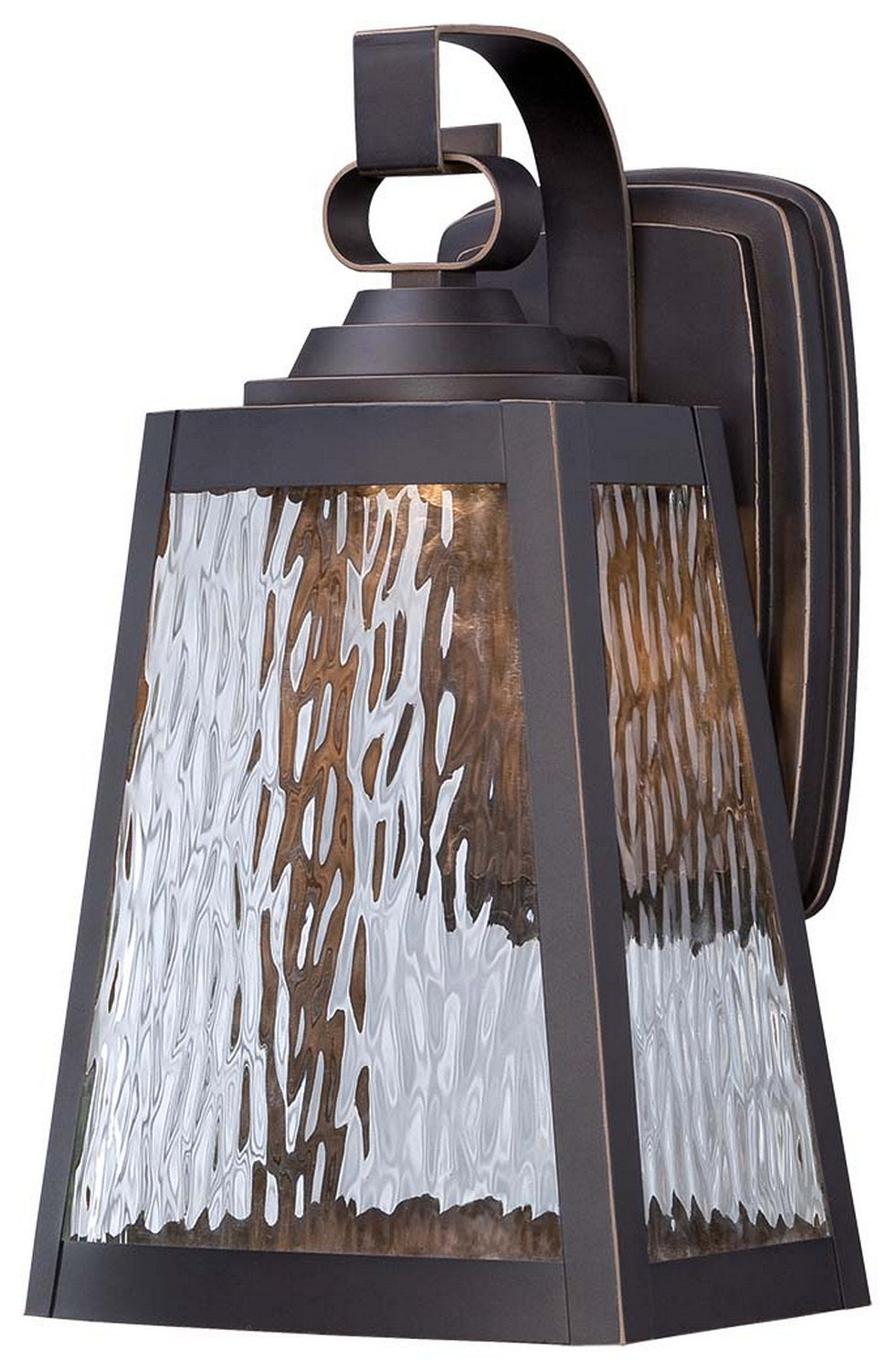 Minka Lavery Talera LED Outdoor Wall Mount in Oil Rubbed Bronze with Gold Highlights