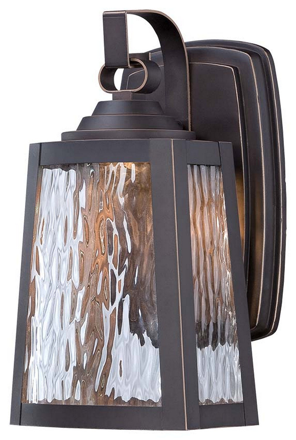 Minka Lavery Talera LED Outdoor Wall Mount in Oil Rubbed Bronze with Gold Highlights