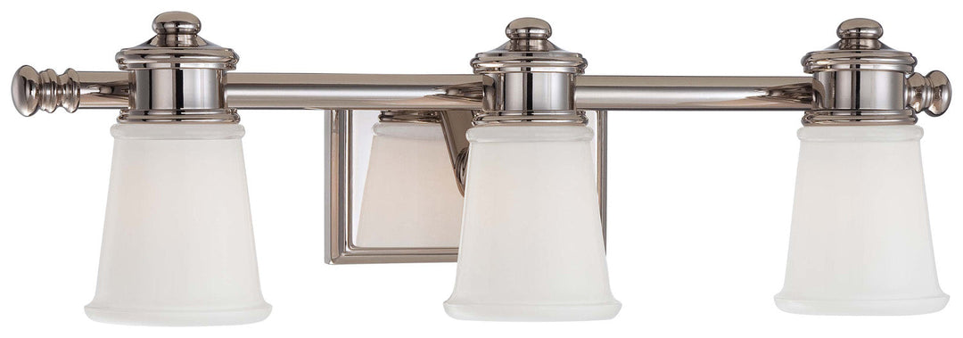 Minka Lavery Three Light Bath in Polished Nickel