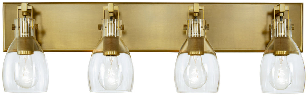 Minka Lavery Tiberia Four Light Bath Bar in Soft Brass