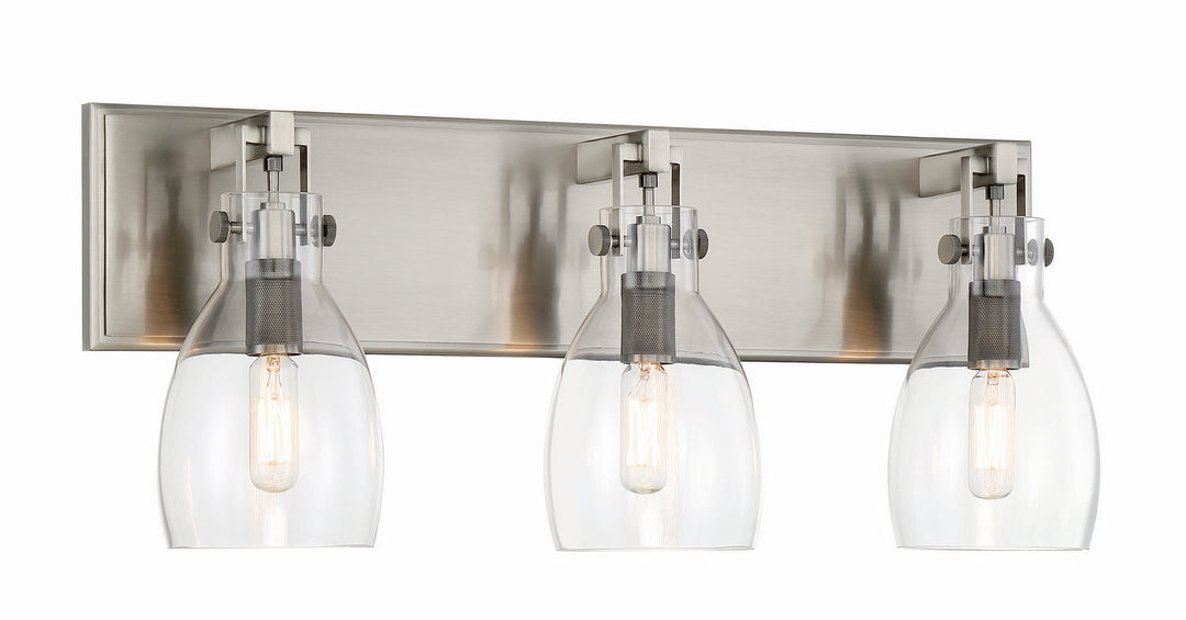 Minka Lavery Tiberia Three Light Bath Bar in Plated Pewter